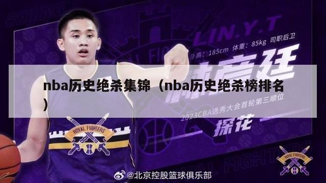 nba历史绝杀集锦（nba历史绝杀榜排名）-第1张图片-足球直播_足球免费在线高清直播_足球视频在线观看无插件-24直播网