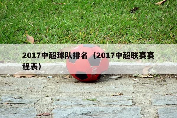 2017中超球队排名（2017中超联赛赛程表）-第1张图片-足球直播_足球免费在线高清直播_足球视频在线观看无插件-24直播网