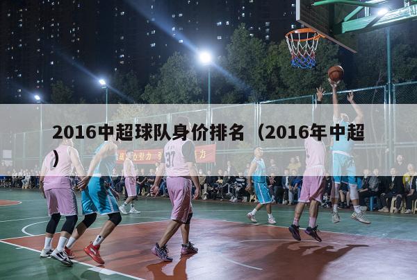 2016中超球队身价排名（2016年中超）-第1张图片-足球直播_足球免费在线高清直播_足球视频在线观看无插件-24直播网