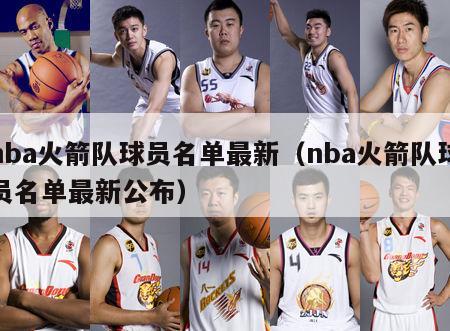 nba火箭队球员名单最新（nba火箭队球员名单最新公布）-第1张图片-足球直播_足球免费在线高清直播_足球视频在线观看无插件-24直播网