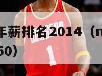 nba球员年薪排名2014（nba球员年薪排名前50）-第1张图片-足球直播_足球免费在线高清直播_足球视频在线观看无插件-24直播网