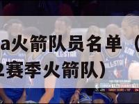 2024nba火箭队员名单（nba2021至2022赛季火箭队）-第1张图片-足球直播_足球免费在线高清直播_足球视频在线观看无插件-24直播网