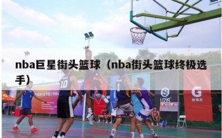 nba巨星街头篮球（nba街头篮球终极选手）