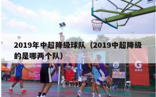 2019年中超降级球队（2019中超降级的是哪两个队）