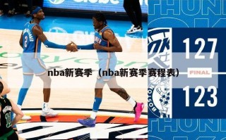 nba新赛季（nba新赛季赛程表）