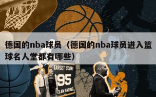 德国的nba球员（德国的nba球员进入篮球名人堂都有哪些）