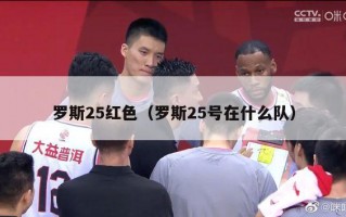 罗斯25红色（罗斯25号在什么队）