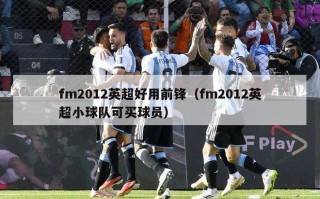 fm2012英超好用前锋（fm2012英超小球队可买球员）