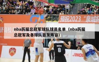 nba历届总冠军球队球员名单（nba历届总冠军及各球队首发阵容）