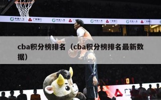 cba积分榜排名（cba积分榜排名最新数据）