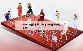 09nba选秀名单（09年nba选秀顺位名单）