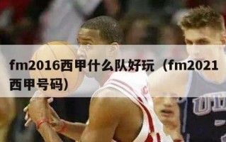 fm2016西甲什么队好玩（fm2021西甲号码）