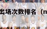 nba季后赛出场次数排名（nba季后赛出线）