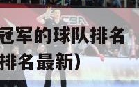 nba拿过总冠军的球队排名（nba拿过总冠军的球队排名最新）