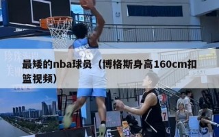 最矮的nba球员（博格斯身高160cm扣篮视频）