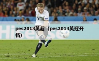 pes2013英超（pes2013英冠开档）