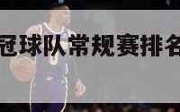 nba历年夺冠球队常规赛排名（nba历年夺冠阵容）