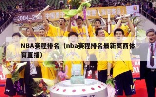 NBA赛程排名（nba赛程排名最新莫西体育直播）