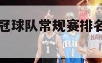 nba历年夺冠球队常规赛排名（nba历届夺冠球队）