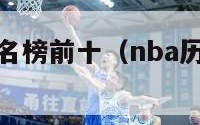 nba历史排名榜前十（nba历史排行榜前100名）