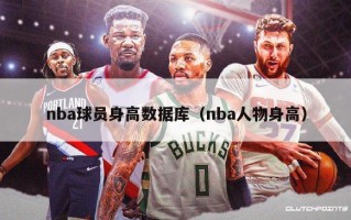 nba球员身高数据库（nba人物身高）