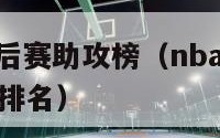 nba球员季后赛助攻榜（nba球员季后赛助攻榜最新排名）