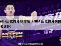 nba历史得分榜排名（NBA历史得分榜排名虎扑）