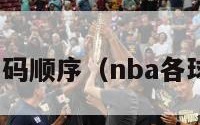 nba球员号码顺序（nba各球员的号码）