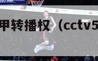 cctv5西甲转播权（cctv5转播西甲吗）