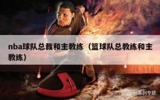 nba球队总裁和主教练（篮球队总教练和主教练）