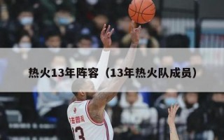 热火13年阵容（13年热火队成员）