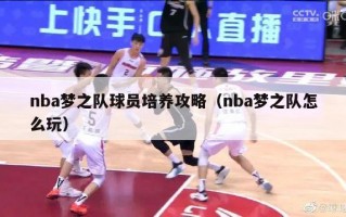 nba梦之队球员培养攻略（nba梦之队怎么玩）