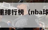 nba球员体重排行榜（nba球员体重排行榜前十名）