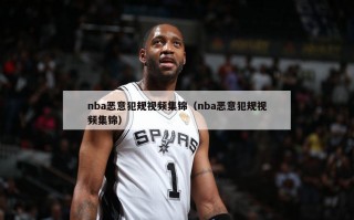 nba恶意犯规视频集锦（nba恶意犯规视频集锦）