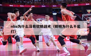 nba为什么没有砍姚战术（姚明为什么不能打）