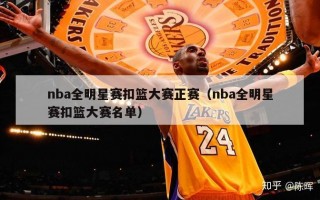 nba全明星赛扣篮大赛正赛（nba全明星赛扣篮大赛名单）