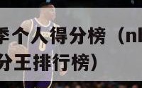 nba新赛季个人得分榜（nba2021赛季个人得分王排行榜）