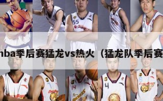 nba季后赛猛龙vs热火（猛龙队季后赛）