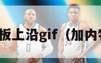 加内特摸篮板上沿gif（加内特扣篮动图）