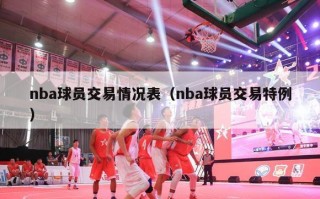 nba球员交易情况表（nba球员交易特例）