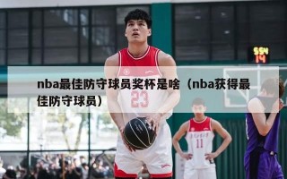 nba最佳防守球员奖杯是啥（nba获得最佳防守球员）