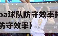 2024年nba球队防守效率排名（nba历年球队防守效率）