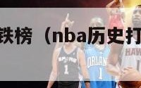 nba历史打铁榜（nba历史打铁榜最新排名科比）