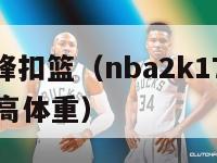 nba小前锋扣篮（nba2k17小前锋扣将最佳身高体重）-第1张图片-足球直播_足球免费在线高清直播_足球视频在线观看无插件-24直播网