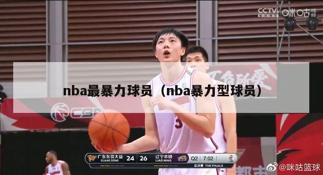 nba最暴力球员（nba暴力型球员）-第1张图片-足球直播_足球免费在线高清直播_足球视频在线观看无插件-24直播网