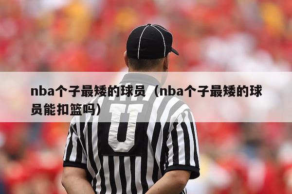 nba个子最矮的球员（nba个子最矮的球员能扣篮吗）-第1张图片-足球直播_足球免费在线高清直播_足球视频在线观看无插件-24直播网