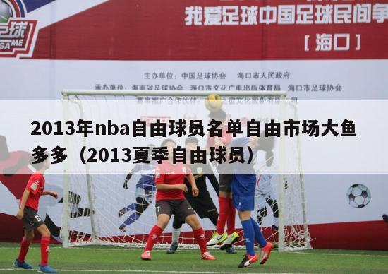 2013年nba自由球员名单自由市场大鱼多多（2013夏季自由球员）-第1张图片-足球直播_足球免费在线高清直播_足球视频在线观看无插件-24直播网