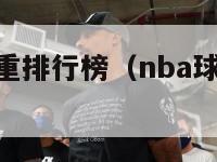 nba球员体重排行榜（nba球员体重排行榜前十名）-第1张图片-足球直播_足球免费在线高清直播_足球视频在线观看无插件-24直播网