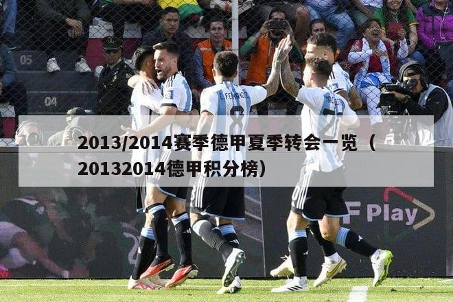 2013/2014赛季德甲夏季转会一览（20132014德甲积分榜）-第1张图片-足球直播_足球免费在线高清直播_足球视频在线观看无插件-24直播网