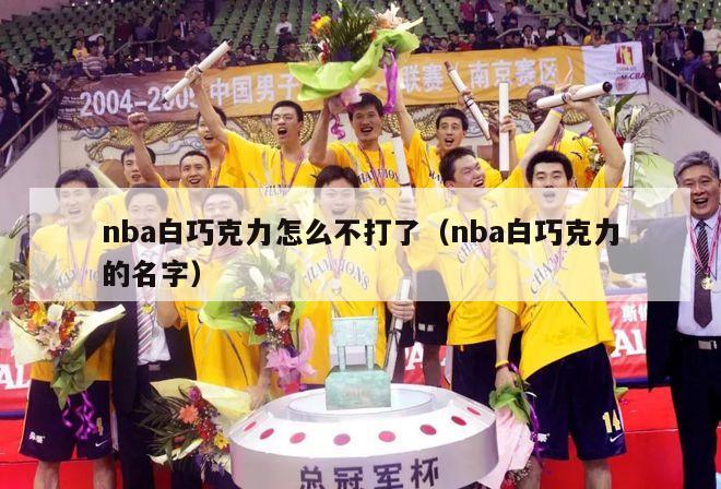 nba白巧克力怎么不打了（nba白巧克力的名字）-第1张图片-足球直播_足球免费在线高清直播_足球视频在线观看无插件-24直播网